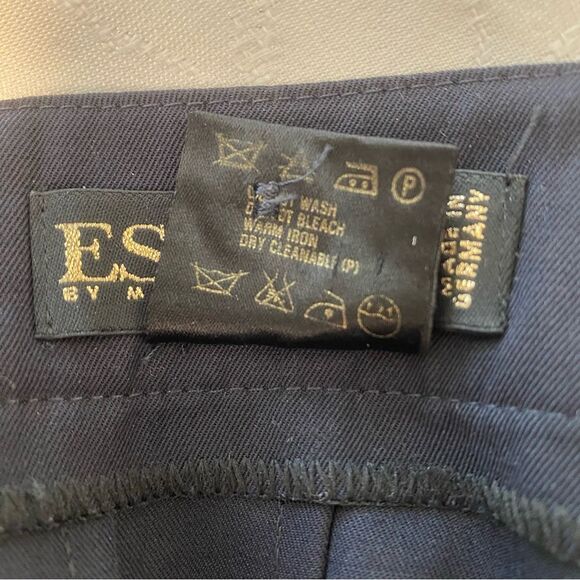 Escada 100% Wool Trouser Pants Pleated Pockets Straight Leg SZ 44 EU (14 US) - Picture 5 of 9